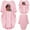 Pink, variant on Ichuanyi Summer Dresses Women Summer Loose Long Sleeve Print pocket O-Neck Casual Mid-Calf Dress