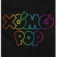 thumbnail image 2 of XOMG POP Colorful Neon Rainbow Logo Women Plus Size Sweatshirt Brisco Brands 2X, 2 of 5