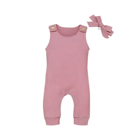 

Pudcoco Newborn Toddler Baby Girl Boy Romper Jumpsuit Bodysuit Headband Clothes Outfits Set