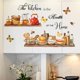 thumbnail image 2 of Pegatinas de pared para estante de utensilios de cocina, cuenco, la cocina es el corazón del hogar, mariposa, abeja, calcomanía de pared, cáscara de vinilo extraíble, 2 of 5