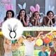 thumbnail image 4 of Diademas para Cosplay con orejas de conejo de Pascua para mujeres y niñas (negro + blanco), 4 of 8