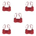 thumbnail image 1 of Decodeary Ceinture Large pour Femmes sous-Poitrine Cosplay Nœud Papillon Taille Haute Extensible Rouge Type cowboy B 5Set, 1 of 6