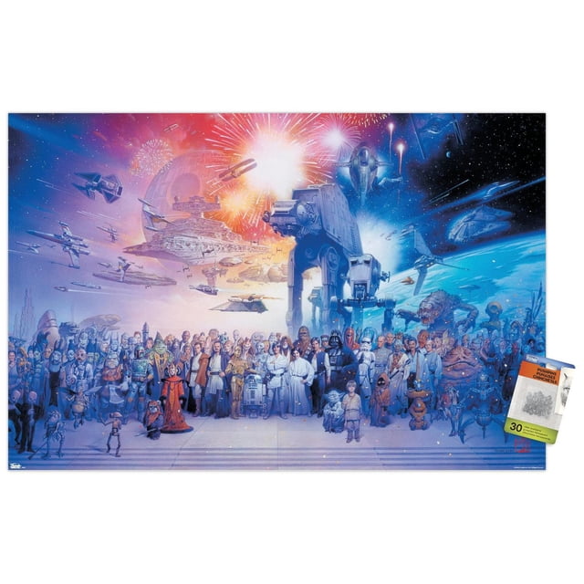 Star Wars: Saga - Galaxy Wall Poster, 22.375" x 34"