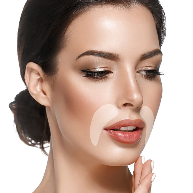 Parches faciales antiarrugas BLUMBODY - Parches faciales antiarrugas para suavizar las líneas de sonrisa - Parches faciales sin silicona Cinta antiarrugas para arrugas finas entre los ojos y la cara -