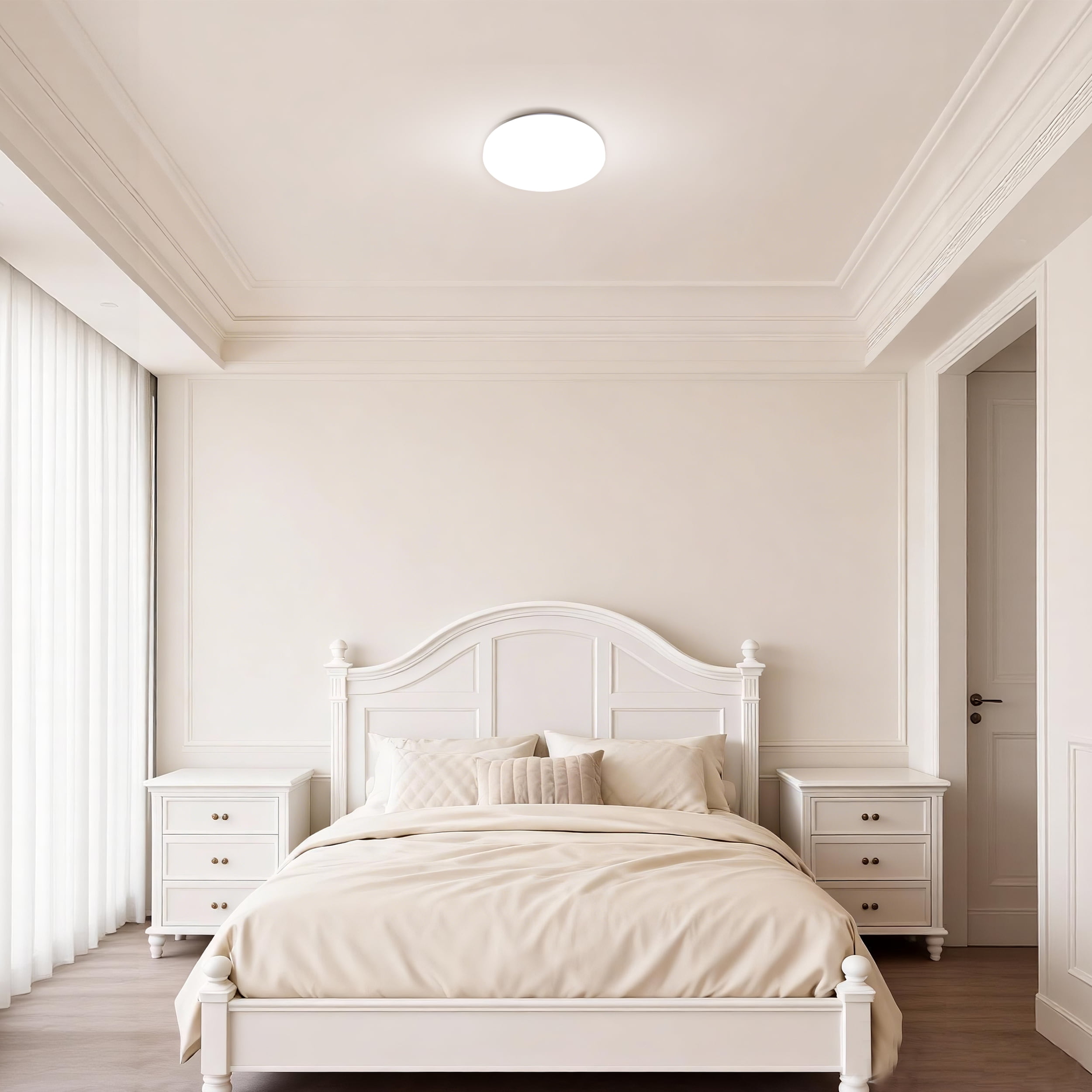 Mainstays 13 Inch Flush Mount LED Ceiling Light with 5CCT Selectable Color Temperatures (2 Pack)