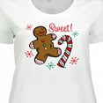 thumbnail image 4 of Inktastic Christmas Sweet Women's Plus Size T-Shirt, 4 of 5