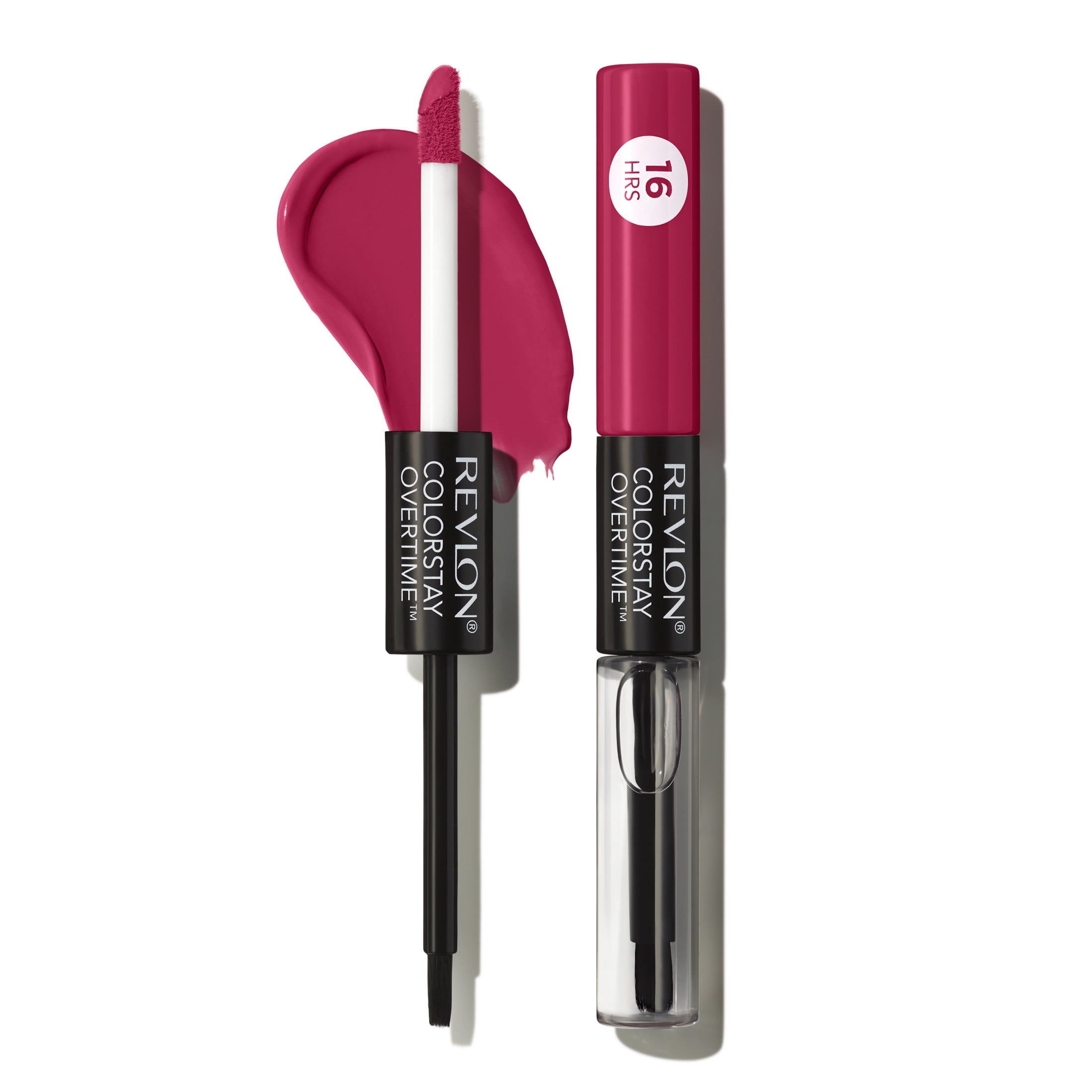 (3 pack) Revlon ColorStay Overtime Longwearing Gloss Lipstick with Vitamin E, 010 Non-Stop Cherry, 0.07 fl oz