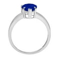 thumbnail image 2 of 1.5 ct Pear Cut Simulated Blue Sapphire Solitaire 14K White Gold Womens Engagement Ring, 2 of 5