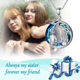 thumbnail image 2 of Collar de hermana para mujer y niña, collar de moda para madre e hija, joyería de árbol de cristal de amistad familiar, colgante de infinito para hermana, 2 of 5