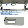 thumbnail image 2 of Parasol del lado izquierdo Unique Bargains para Nissan Altima 2019-2025, sombra de protección frontal izquierda, reemplaza No. 964016CA3C, ensamblaje de parasol de automóvil gris, 2 of 7