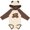 Natural & Brown w Ears, variant on Inktastic Pocket Chocolate Doodle Boys or Girls Long Sleeve Baby Bodysuit
