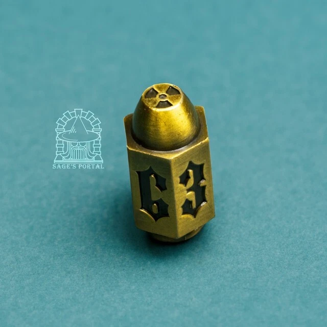 Sage'S Holy Bullet Bronze Metal D6 | Dnd Diceset