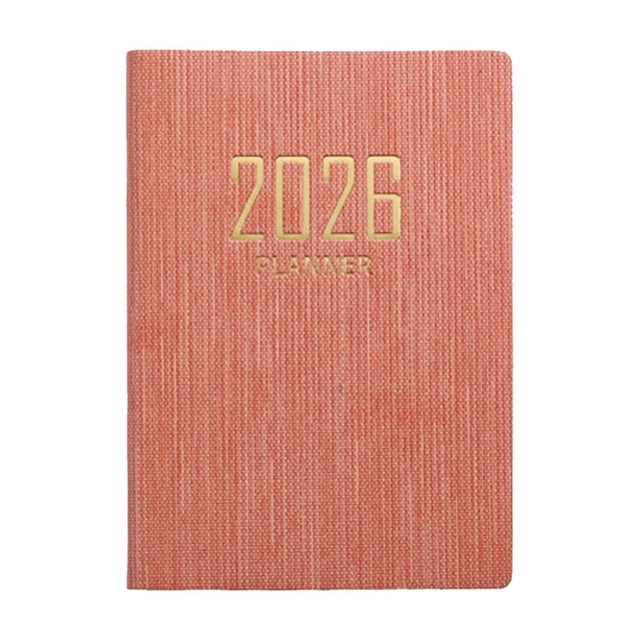 Pocket Notebook Journals, A7 Size Hardcover Journal, Lined Notebook – 1Pc, Daily Plan Notebook with Travel Diary Function, College Ruled Notepad for Writing Office Home Supplies, 3 x 4.1 Inch(Pink)