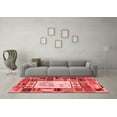 thumbnail image 3 of Ahgly Company Indoor Square Patchwork Red Transitional Area Rugs, 7' Square, 3 of 4