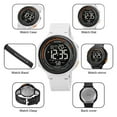 thumbnail image 4 of SKMEI Men's Digital Sports Watch Large Face Waterproof Wrist Watches for Men with Stopwatch Alarm El Noctilucent, 4 of 8