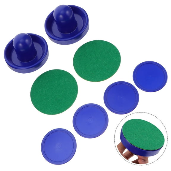 HINTRMENT Plastic Air Hockey And Pusher Kit 1 Set For Game Tables Round Ergonomical Design