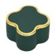 thumbnail image 5 of Caja de anillos iluminada flocado suave luminoso diseño de trébol de cuatro hojas caja de regalo de exhibición de joyería para bodas compromisos negro verde, 5 of 10
