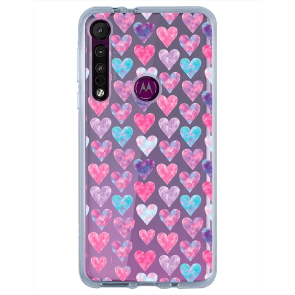 Funda para Motorola Moto One Macro InstaCase Love Collection Corazones Acuarela