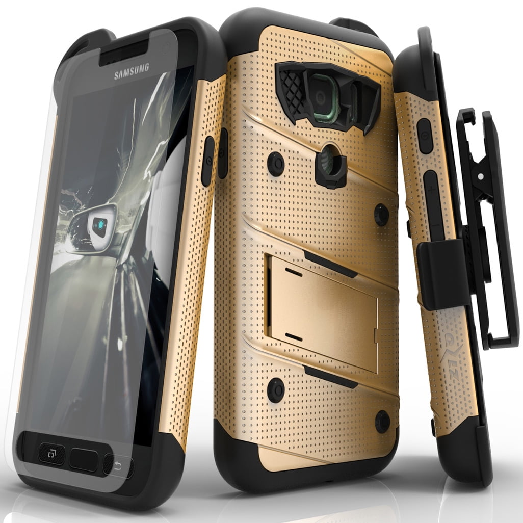 Zizo BOLT Series compatible with Samsung Galaxy S7 Active Case Military