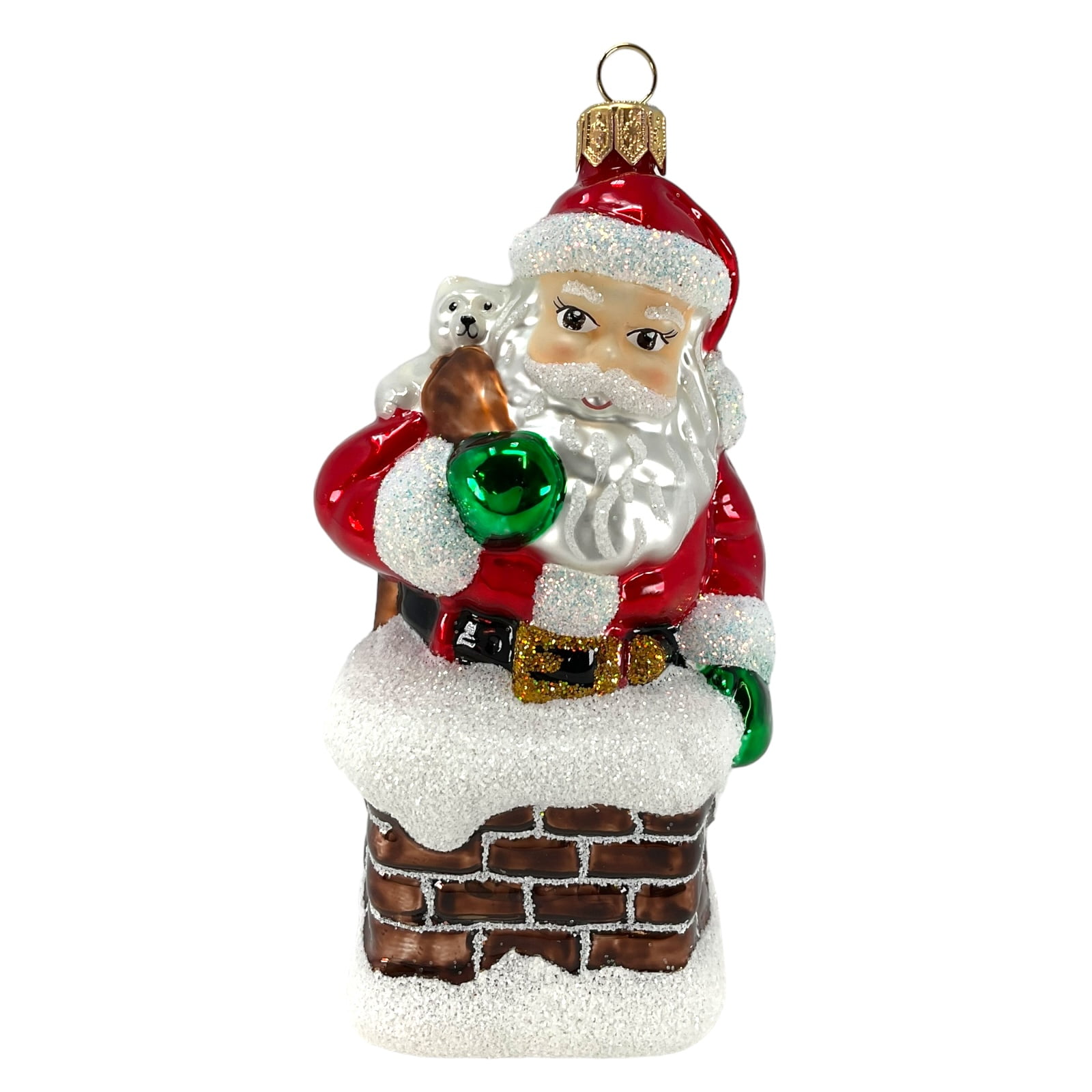 Pinnacle Peak Trading Santa Claus Face with Glitter Beard Polish