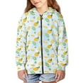 thumbnail image 6 of Xoenoiee Flower Lemon Print Kids Zip Up Hoodie for Girls Boys 8-10 Years Fall Outfits Hooded Jacket with Pocket Teens Youth Athletic Hoodies Long Sleeve Casual Coat Top, 6 of 7