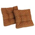 thumbnail image 1 of Cojín para silla de comedor Blazing Needles Vanya Paprika Poliéster hilado cuadrado 19 pulgadas juego de dos, 1 of 1