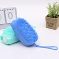 4 Pcs Body Exfoliator Brush Silicone Bath Bathing Massager Soft Silica