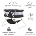 thumbnail image 5 of Dream On Me Karley Bassinet in Black, Quick Fold and Easy to Carry, Large Storage Basket, 5 of 18