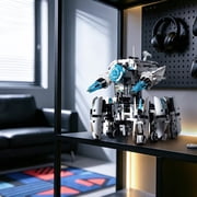 Programmable Hexapod Robot Technic Building Kit, STEM Sci-Fi War Machine Six-Legged Robot with Dual Control, App & Remote Control, Light-Up Cyber Technic Mecha Sets (1406 PCS)