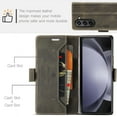 thumbnail image 6 of Wallet Case for Samsung Galaxy Z Fold 5, Premium PU Leather Card Slots RFID Blocking Flip Case Magnetic Closure Kickstand Soft Silicone Shockproof Phone Cover for Samsung Galaxy Z Fold 5,Coffee, 6 of 9