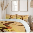 thumbnail image 6 of Ambesonne Afro Duvet Cover Set, Amazon Lady, Queen, Brown Cocoa, 6 of 6