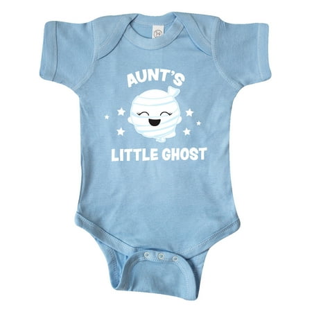 

Inktastic Cute Aunt s Little Ghost with Stars Gift Baby Girl Bodysuit