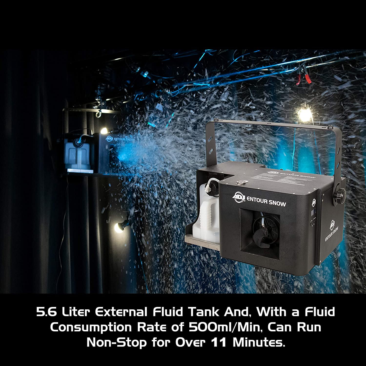 American DJ ENTOUR SNOW 1250 Watt Portable DMX Snow Machine ADJ