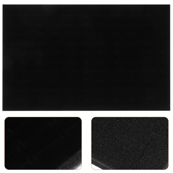 CTIRCHIU Black Rectangular Jewelry Box Cushion Inserts 2 Pieces Soft Protective Sponge Liners for Jewelry Storage