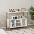 thumbnail image 2 of Costway Buffet Sideboard Kitchen Storage Cabinet Open Shelf with 3 Compartments White, 2 of 10