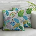 thumbnail image 3 of Pratyus Flowers Leaves Annabel Kidston Print Pillow Covers Zipper Closure Short Plush 1PC 22x22in, 3 of 5
