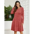 thumbnail image 4 of VEPKUL Womens Casual Plus Size Sweater Dresses 5XL, Long Sleeve Fall Dresses Crew Neck Tunic Dress with Pockets, 4 of 9