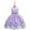 Purple, variant on Zhuashum Flower Girl Dress 9-10 Years Soft Round Neck Solid Color Sundress Spring Short Sleeve Dresses Basic Daily Wears Blue