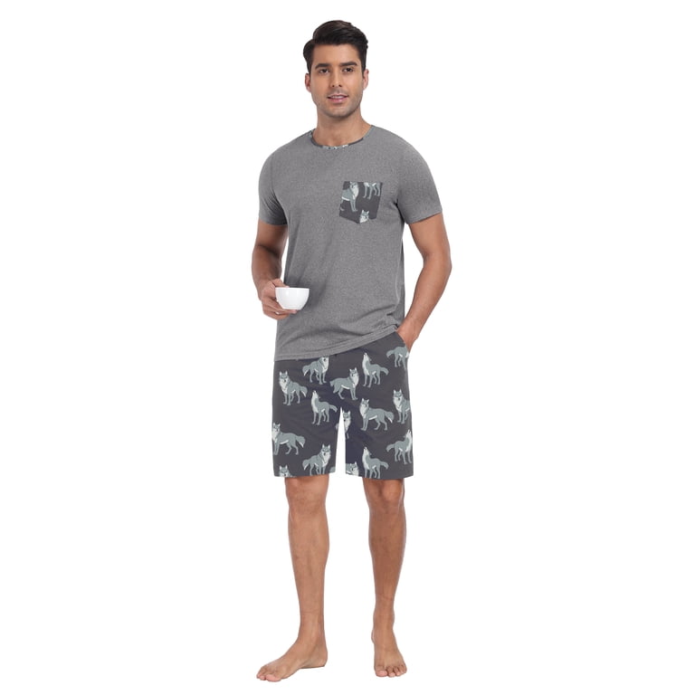 Giruns Men's Two-Piece Pajama Set with Shorts photo 3