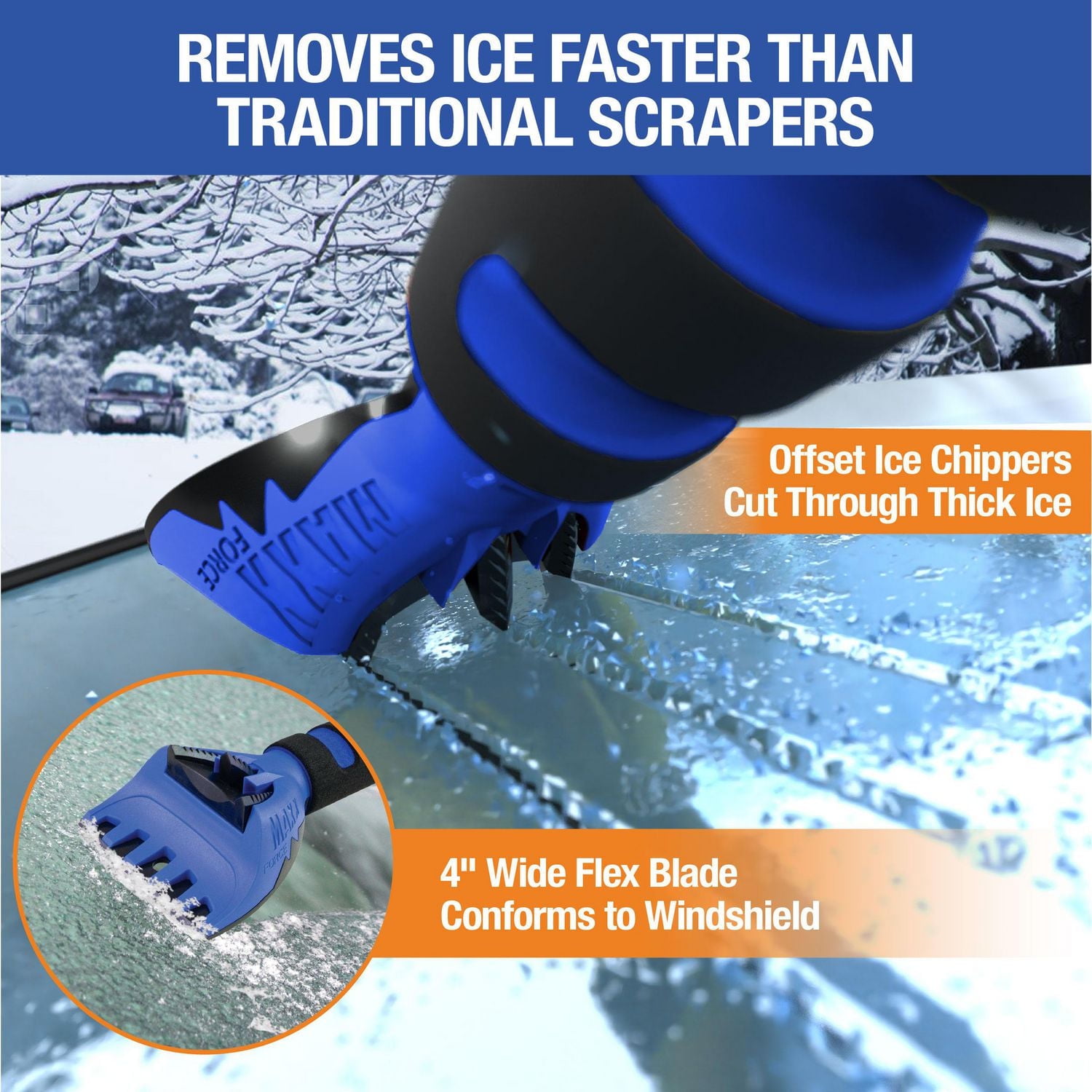 Balai à neige et grattoir à glace multisegment MAXX-Force™ de 50 po