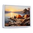 thumbnail image 2 of Designart "Lakeside Haven for Camping I" Landscapes Framed Wall Art - Country Yellow Camping Travel Entryway Framed Wall Art, 2 of 6