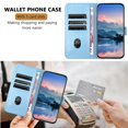 thumbnail image 3 of Decase Wallet Case for Samsung Galaxy A56 5G, Lychee Pattern Leather Flip Protective Cover with Card Slots Wrist Strap,Shockproof Premium PU Leather Wallet Phone Case with Magnetic Function,Blue, 3 of 6