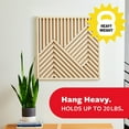 thumbnail image 4 of Command Heavy Duty Picture Hangers, Hold 20 lbs, Black, Damage-Free Hanging, 8 Pairs Adhesive Strips, 4 of 12