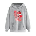 thumbnail image 1 of Sweat-shirt en Molleton à Manches Longues Imprimé Saint-Valentin pour Femme, 1 of 2