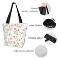 thumbnail image 4 of Fotbe Roses Flowers Bolsa de Playa con Estampado, Bolsa de Hombro, Bolsa de Mano Espaciosa, Bolsa de Viaje Ligera, Bolsa de Compras Versátil, 4 of 6