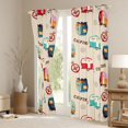 thumbnail image 3 of Erosebridal Camping Adventure Black Out Curtains,Rustic Camper Theme Curtains Pack of 2 (42x63 Each) For Kids, 3 of 7