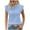 Sky Blue, variant on Sokhug Womens Short Sleeve Tee Crewneck Knit Solid Loose Casual Basic T Shirts Work Blouses Trendy Tops for Women