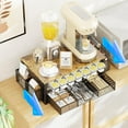 thumbnail image 5 of A house of tools Coffee Pod Holder for K Cups, with 2 Tier Slidng Storage Drawer and Coffee Accessories Holder, 63 Large or 80 Small Capsule Organizer, Black, 5 of 7
