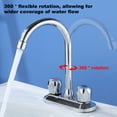 thumbnail image 5 of Bathroom sink faucet, center bathroom faucet with pop-up sink drain, utility hose for laundry vanity supply, 5 of 7