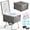 Gray, variant on Dry Flush Toilet – Waterless, Odorless, Self-Contained | Rechargeable Portable Toilet for RVs, Van, Boat, Tiny House, Off-Grid | Easier to Use Than Composting or Incinerator Toilets, White